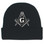 Free Masons Hat Winter - Black Beanie Cap - Black and White Standard Masons Symbol. One Size Fits Most Freemasons Hat. Masonic Clothing, Apparel and Merchandise