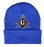 Masonic Hat Winter - blue Beanie Cap - Black and White Standard Masons Symbol. One Size Fits Most Freemasons Hat. Masonic Clothing, Apparel and Merchandise