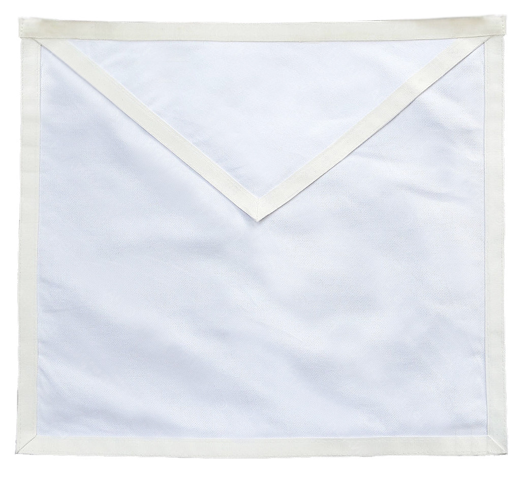 plain white apron