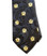 Scottish Rite Masonic Neck Tie - Black Background Polyester long tie - Double Eagle 32nd Degree pattern design for Freemasons