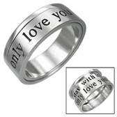 Do NOT make these photos bigger (i.e over 500px) google merchants / adwords will ignore ads with images under 500px - this costs too much to advertise and no conversions .  Only Love You - Promise Ring Lovers Commitment - 316L Stainless Steel Ring for Women 
