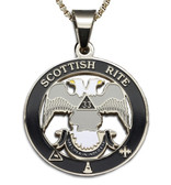 masonic 33rd degree pedant with chain necklace