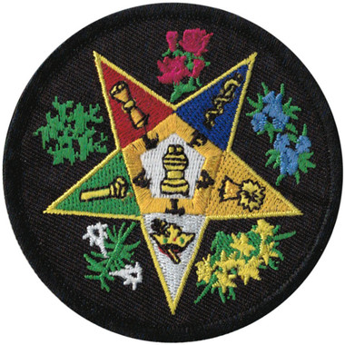 Black OES Eastern Star Patch