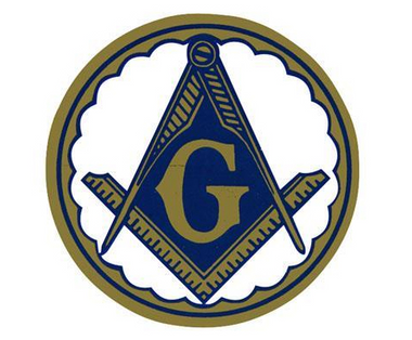 masonic car decal bumper Blue Round Masonic Car Window Sticker Decal - Masonic Car Emblem with blue and white Compass and Square logo.