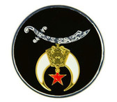 Freemason's Car Window Sticker Decal - Masonic Shriner Car Emblem with colorful Shriner's logo
