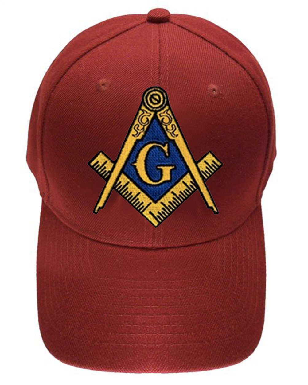 Freemason's Baseball Cap - Red Hat with 