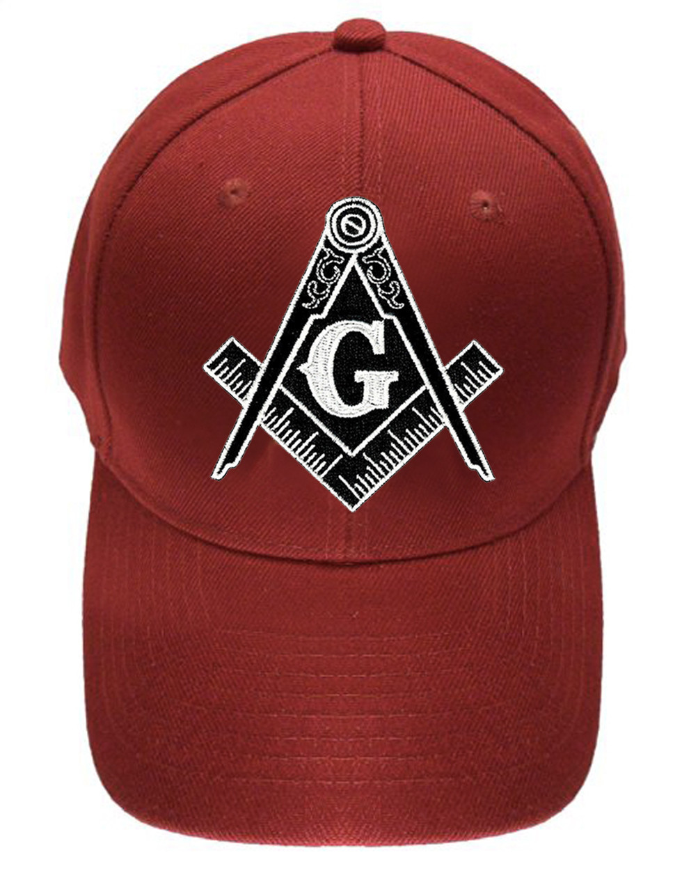 Freemason's Baseball Cap - Red Hat with Black and White Standard Masonic  Symbol - One Size Fits Most Adults. Masonic Gifts - Mason Zone
