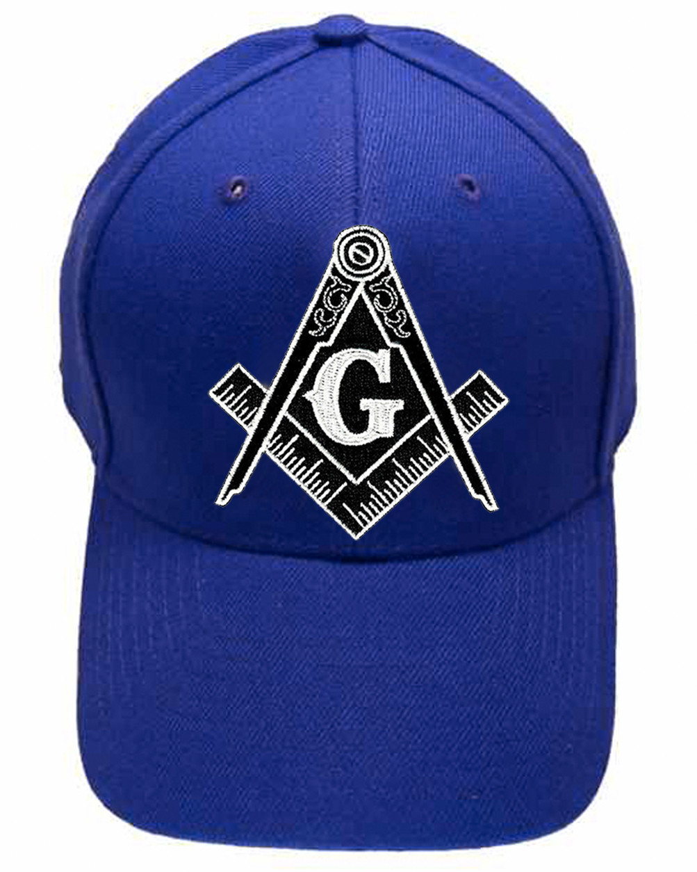 Freemason's Baseball Cap - Blue Hat with Black and White
