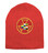 Red High Priest Masonic Winter Cap - Black Winter Hat with Colorful High Priest Masonic Symbol - One Size Fits Most Adults
