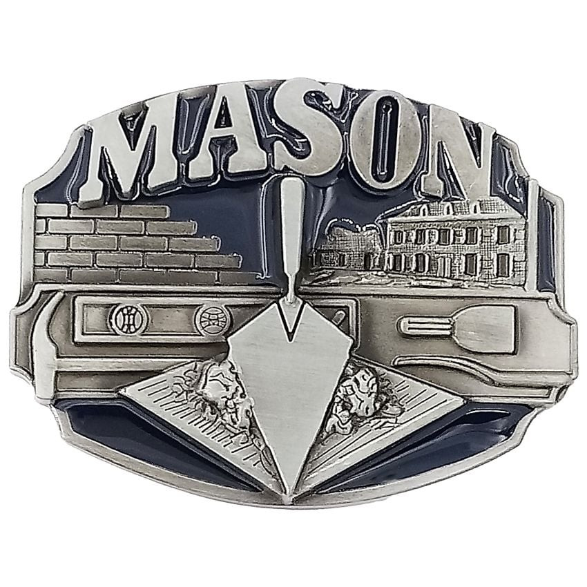 USA FREEMASON フリーメーソン BELT BUCKLE バックル Masonic Freemason Mason Belt Buckle USA Made Vintage 1985 C+