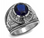 united states navy ring with blue stone.
NOTE: Depending upon ring size, stone may be secured slightly differently.