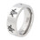 Mason Silver Color and Black Enamel Simple Band - Freemason Ring / Masonic Rings Cheap for sale