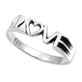 Womens Love Ring -  Top Quality Silver Purity Commitment Ring for lovers. (Ladies)