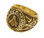 Mason Gold Color Freemason College Style Masonic Rings for sale - with classic center design and etched symbols - Stainless Steel w/ Gold Plating. gold masonic rings for sale.