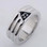 33rd degree rings - Scottish Rite Ring / Masonic Ring - Scottish Rite 33rd Degree Grooved Band (Steel) for Freemasons