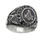 Freemason College Style Ring - with classic center Masonic design etched symbol (Silver Color Stainless Steel) Mason Ring / Masonic Rings for sale.
