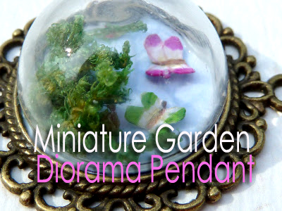 Miniature Garden Diorama Pendant