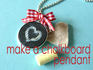 Make a Chalkboard Pendant Make a Chalkboard Pendant