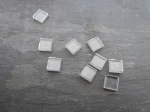Crystal Clear Square Glass Tiles 10x10mm