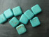 Turquoise Beads 18x18mm Square