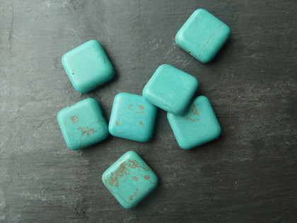 Turquoise Beads 18x18mm Square