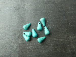 Turquoise Beads 5x10mm Drop