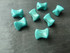 Turquoise Beads 10x12mm Twist