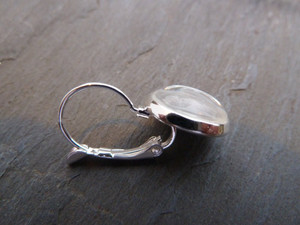 Spring-Back Earrings with 14mm Bezel Cup