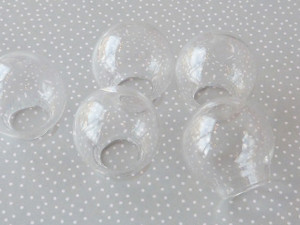 Hollow Glass Fish Bowl Domes - 20x12mm