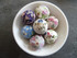Floral Fabric Wrapped Beads 20mm