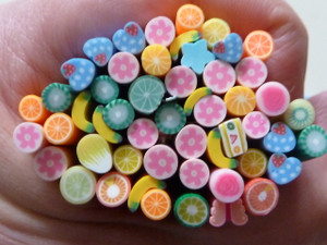Lot of Polymer Clay Canes