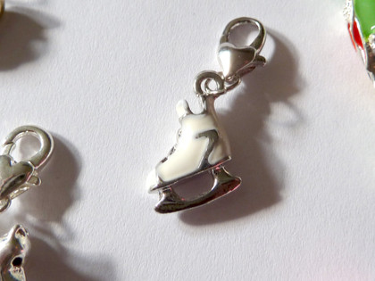 Skating Boot Clip-On Charm