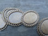 Shallow Scalloped Oval Pendant Trays 18x25mm