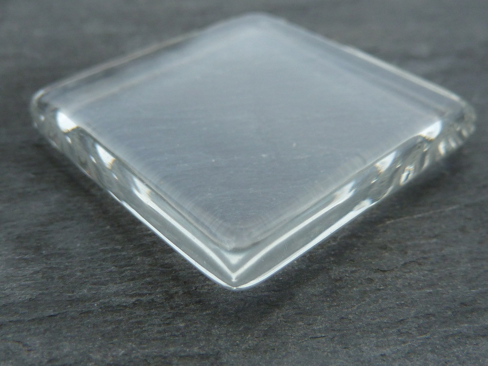 CleverDelights 2" (50mm) Square Glass Tiles - 5 Pack