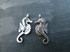 Seahorse Charms - Silver or Bronze