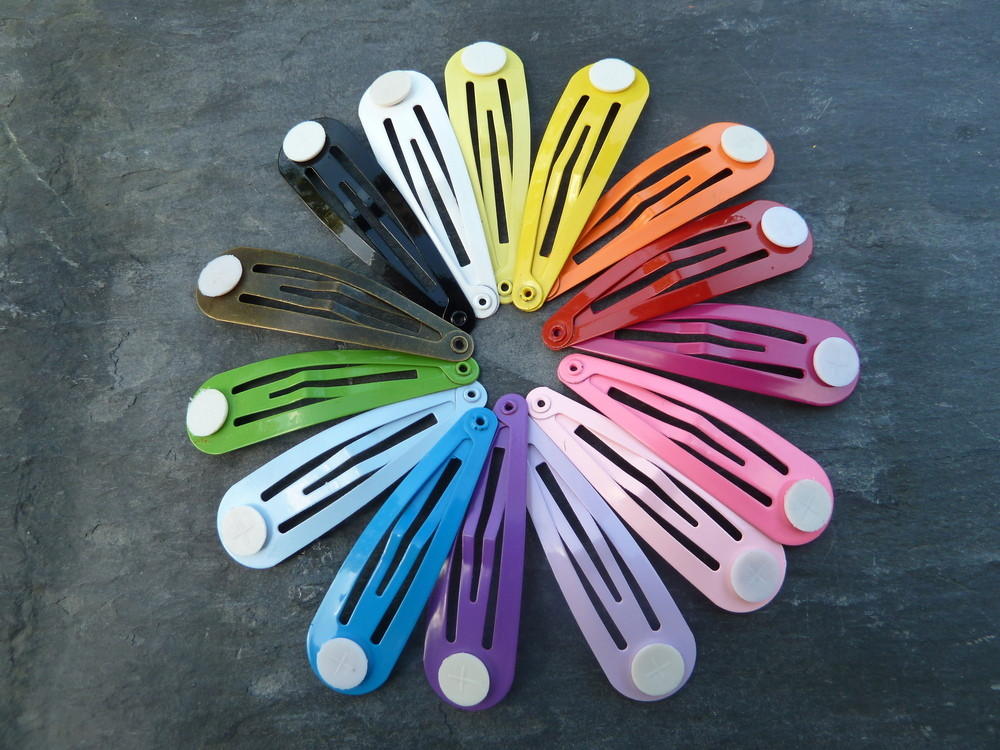 New Colours** Colourful Hair Clips with Pad - Pick Your Own Mix of Snap  Clips!