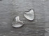 Crystal Clear Domed Glass Hearts 18mm