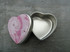 Small Metal Heart Gift Tin with Epoxy Stickers