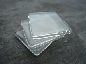 Crystal Clear Square Glass Tiles 30x30mm