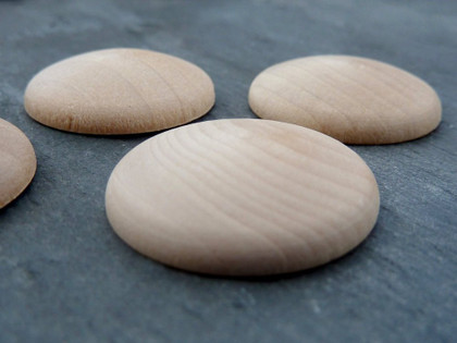 Domed Wooden Circles 38mm (1.5inch)