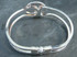Silver Plated Spring Bangle with 25mm Bezel