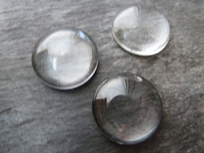 Crystal Clear "Best Fit" Round Glass Cabochon 16mm