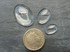 Crystal Clear 10x14mm Domed Oval Glass Cabochon