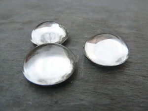 Crystal Clear Domed Round Glass Cabochons 20mm
