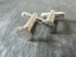 Silver Plated Cufflink Blanks with Pad