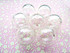 Clear Hollow Blown Glass Beads - Round 18mm
