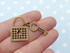 Lock and Key Charms