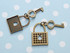 Lock and Key Charms