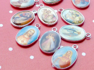 Religious Oval Charms