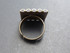 Square Scalloped Ring 20mm